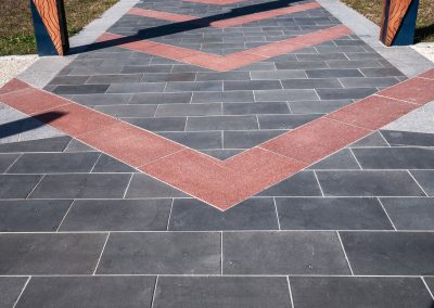 Papamoa Hills Bluestone and Red Granite